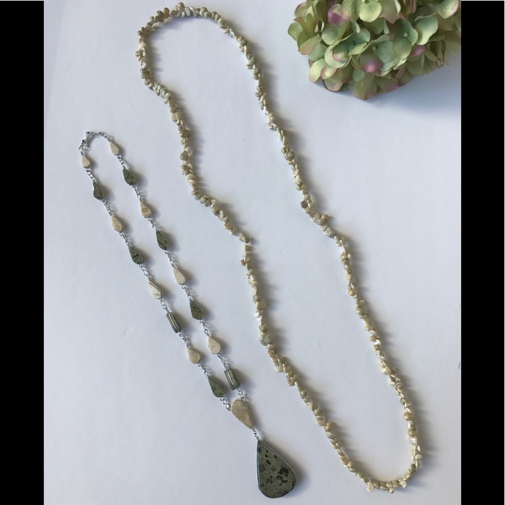 SHELL & STONE NECKLACE BUNDLE
